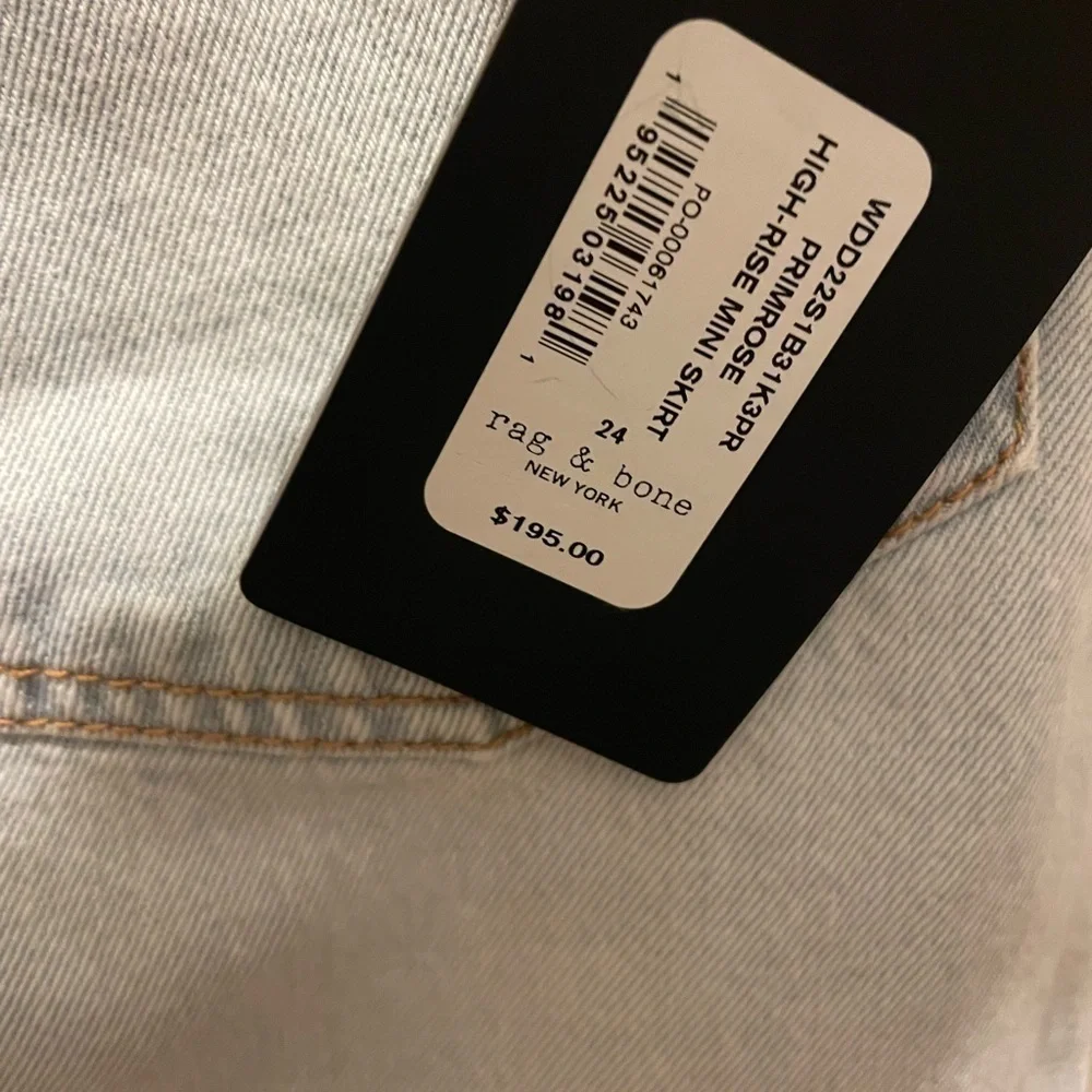 Rag & Bone denim mini skirt